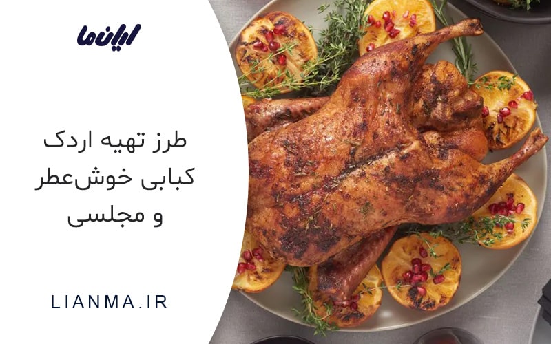 طرز تهیه اردک کبابی خوش‌عطر و مجلسی