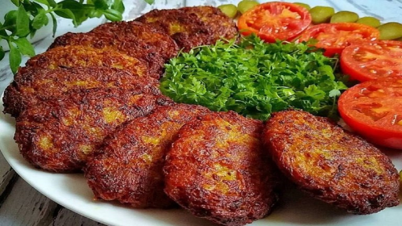 کتلت سیب زمینی وگوشت 
