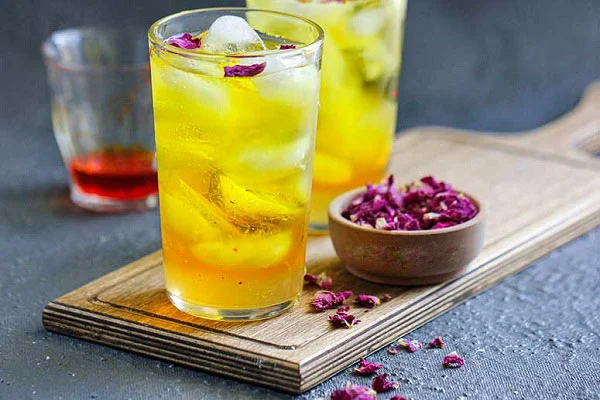 شربت گلاب زعفران