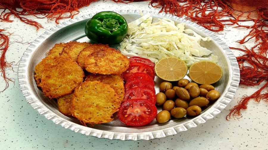 کتلت سیب زمینی ساندویچی