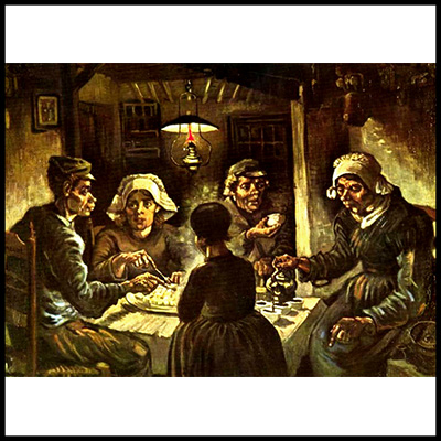 سیب زمینی خورها اثر ونگوگ