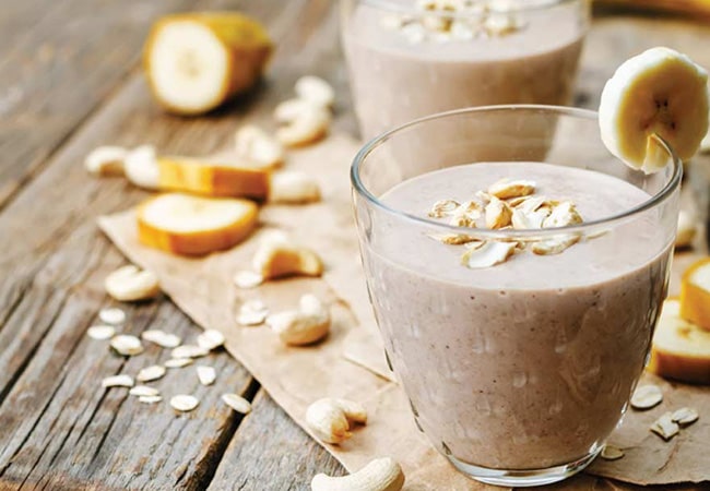 اسموتی رژیمی میوه و جو دوسر