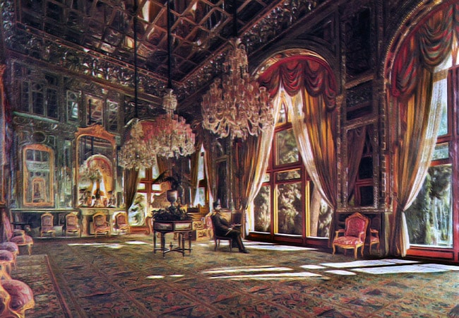 تابلوی تالار آیینه کاخ گلستان