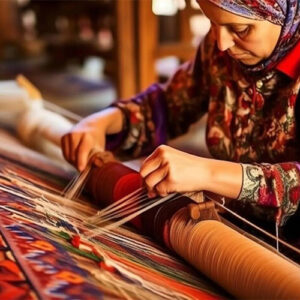 پارچه‌بافی سنتی در کردستان